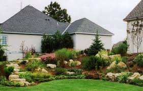 Perennial Garden Limestone Outcroppings In Woodbury Mn Lawn Alternatives Landscape Design Plants