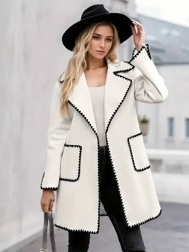 womens thick winter coat elegant solid color jacket - Temu South Africa