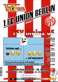 It will be a very competitive game here. Union Berlin Muss Gegen Mainz An Das Banner Kopf Aus Herz An Denken Textilvergehen