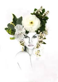 Win A Flower Crown Illustration With Estila Magazine Competition Georgie St Clair Collage Illustration Crown Illustration Illustration