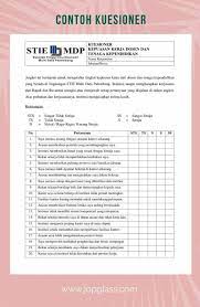 Newer post older post home. Kuesioner Penelitian Contoh Dan Cara Membuat