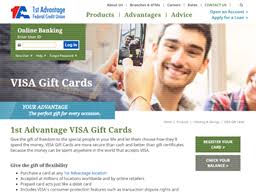 Fees and charges there are no fees associated with the use of the card when purchasing goods and services. 1st Advantage Federal Credit Union Gift Card Balance Check Balance Enquiry Links Reviews Contact Social Terms And More Gcb Today