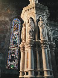 Cannot be used with other coupon codes or on orders already placed. Statues And Stained Glass Windows In A Roman Catholic Church In Florence Italy By Greg Schmigel