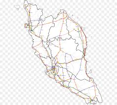 Map of peninsular malaysia, with all major expressways. Semenanjung Malaysia Pembagian Administratif Peta Gambar Png