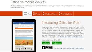 Free Microsoft Office For Your Smartphone And Tablet Mobile Tricks Microsoft Tablet Tablet