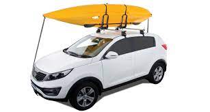 The crossbars shown in the pictures are not included. S512 Folding J Style Kayak Carrier