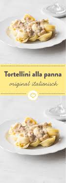 A Particularly Creamy Ham And Cream Sauce With Italian Ham And W Snack Mix Recipes Tortellini Kochschinken Schinken Sahne Sauce