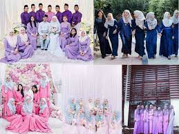 Sedia model kebaya wedding, baju perkawinan, gaun. 24 Pilihan Warna Baju Bridesmaid Yang Confirm Korang Suka Pesona Pengantin