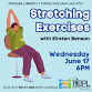Stretching Exercises with Kirsten Benson (Prosser)
