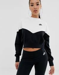 Black And White Nike Sweatshirt Nike Heritage Black And White Color Block Sweatshirt Asos Color Block Sweatshirt Latest Fashion Clothes Nike Outfits