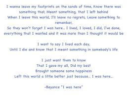 Beyonce I Was Here Lyrics Beautiful Beautiful Beautiful Song Here Lyrics Song Quotes Lyric Quotes