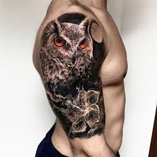 Bird Of Prey Tattoo Sleeve Popular Tattoos And Their Meanings Sleeve Tattoos Owl Tattoo Sleeve Owl Eye Tattoo
