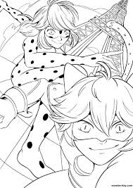 Ladybug and chat noir coloring pages for boys and girls for free. Ladybug And Cat Noir Coloring Pages 140 Printable Coloring Pages