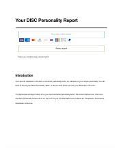 Our free disc personality test will give you an instant estimate of your disc personality profile based on answers to only 12 short questions. Disc Personality Test Result Free Disc Types Test Online At 123test Com Your Disc Personality Report Buy Extended Report Save Report Save Your Course Hero