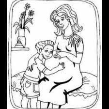 Pro Life Family Pregnant Mom Princess Coloring Pages Pregnant