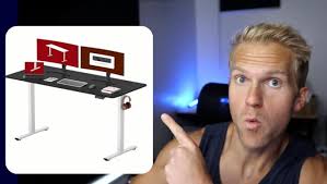 Amazon.com: SANODESK 電動站立桌48 x 30 英吋(約48 x 30 公分)整體桌面高度可調站立桌附6  鍵控制器人體工學電腦桌適用於家庭辦公室,黑色框架+