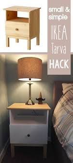 Small Simple Ikea Tarva Bedside Table Hack Bedside Table Ikea Bedside Table Diy Ikea Bedside