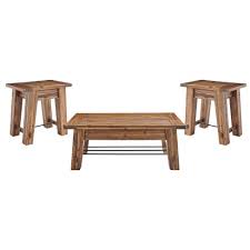 The expanding coffee table is the epitome of versatility and stylish living. 48 Durango Coffee Table And 2 End Tables Dark Brown Alaterre Furniture Target