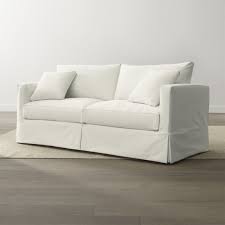 Willow White Slipcovered Sofa Reviews Crate And Barrel Slipcovered Sofa Sofa Sleeper Sofa