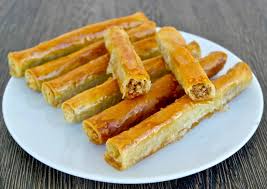 These are some of our very favorite greek dessert recipes with phyllo dough, including baklava, galaktoboureko, portokalopita (a greek orange phyllo cake), and more! Walnut Phyllo Rolls Easy Baklava
