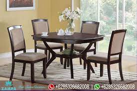 Kursi makan jati jepara harga murah, cuma 3 jutaan cantik dan menarik. Meja Kursi Makan Jati Minimalis Murah Terbaru Square Mm 171 Zahra Furniture