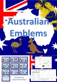 Australian Emblems Posters Powerpoint And Worksheets Teacher Themes Primary Education Emblems