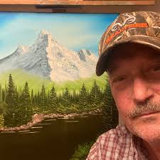 Painting of El Capitan Mountain in Yosemite National Park using Wet