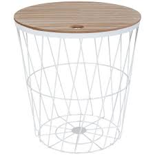Table D Appoint Et Panier En Fil Action Com Table D Appoint Paniers En Fil Table