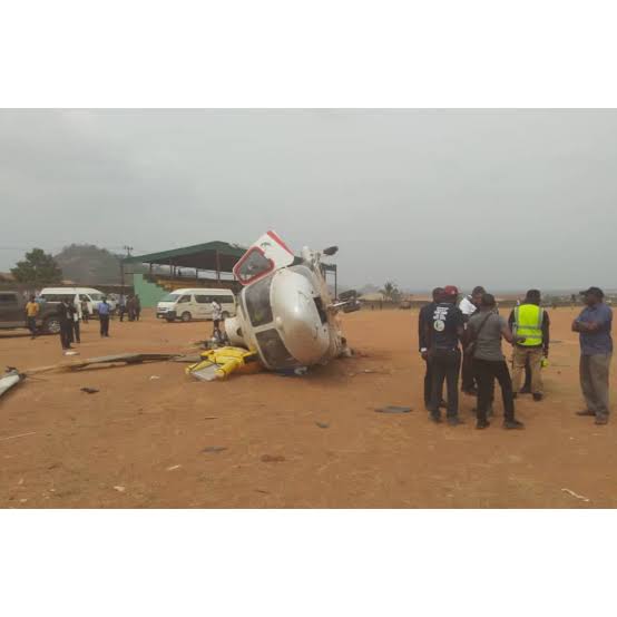 Breaking News: Osinbajo's Helicopter Crashes In Kogi State [Photos] 4