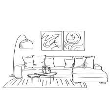 What no one tells you about owning a white couch. 7 717 Living Room Sketch Vector Images Free Royalty Free Living Room Sketch Vectors Depositphotos