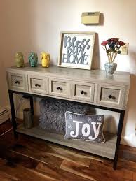 Great Entryway Area Love The Light Wood Table Affiliate Entryway Foyer Entry Console Table Decorating Dining Room Console Table Rustic Console Tables