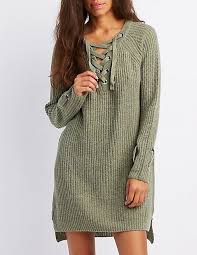 Lace Up Sweater Dress Sweater Dress Olive Sweater Dress Dresses