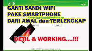 Perlu diketahui bahwasanya modem yang sering digunakan telkom. Cara Ganti Sandi Pasword Wifi Modem Zte F609 Via Smartphone Youtube