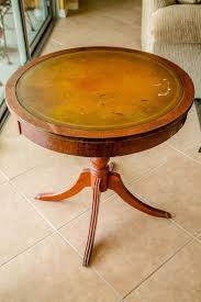 How To Restore A Mahogany Leather Top Table With Sheet Music Leather Top Coffee Table Leather Coffee Table Mahogany Leather