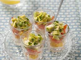 Verres Avocat Saumon Mangue Recette Recettes De Cuisine Mangue Verrines Mangue