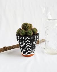 Black And White Pots Diy Hand Painted Terra Cotta Pot Black And White Painted Terra Etsy In 2020 Painted Pots Diy Painted Plant Pots Painted Terra Cotta Pots