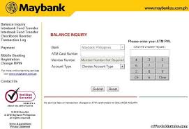 Once a banker has verified and reviewed your information, they will be able to determine if your limit can be increased. Maybank Atm Card Balance Inquiry Online Banking 16360