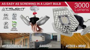 Striker Trilight Motion Activated Garage Ceiling Light Youtube