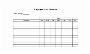 Employers use these schedules to assign hours to each of their employees and give everyone a document to reference for shift times. Weekly Employee Schedule Template Excel Free Word Templates Free Printable Weekly Work Schedule Template Insymbio