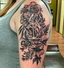 Check spelling or type a new query. Deathly Hallows Half Sleeve Tattoos Harry Potter Tattoo Flower Tattoo