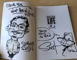Secara gratis bisa anda download dan unduh sesuai pilihan kesukaan sobat di atas merupakan beberapa jenis gambar ikan kartun lucu yang sobat cari berdasarkan nama ikan. Amin Ahmad On Twitter Sebelum Balik Perlis Tadi Sempat Jumpa Pelukis Kegemaran Zaman Remaja Muda Dulu Kartunis Sireh Beli Buku Kartun Student Life Anggaplah Gambar Abang Tu Ala Ala Sunkisses Ya Kah Kah Kah