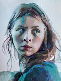 Siobhan 17 x 27 cms Oil