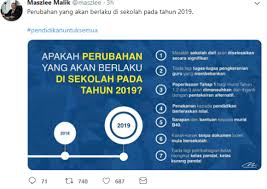 Bentuk kaki (normal, x atau o); Perubahan Dalam Sistem Pendidikan Negara Bermula Tahun 2019