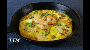 Stir well, and cook over medium heat for 5 minutes. Healthy Baked Shrimp And Eggs Breakfast Frittata In The Cast Iron Skillet Youtube