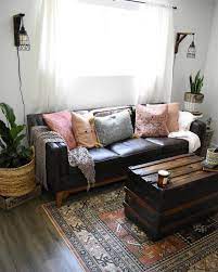 Worthington Oxford Brown Sofa Sofas Modern Mid Century And Scandinavian Black Sofa Living Room Decor Black Leather Sofa Living Room Black Sofa Living Room