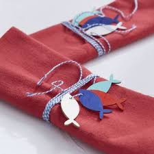 Rond De Serviettes Idees Deco Zodio Rond De Serviette Serviettes Bapteme Theme Marin