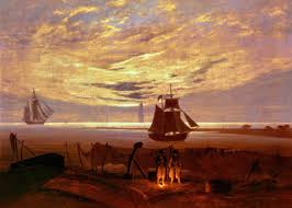 Fan account of german artist caspar friedrich. Friedrich Abend Am Ostseestrand Kunstdruck Leinwandbild Gerahmtes Bild