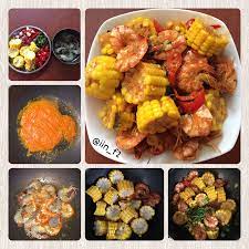 Udang Pedas Saus Tiram Jagung Saus Tiram Udang Saus