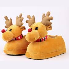 Sagace Shoes Woman 2018 Deer Children Slippers Girls Boys Home Shoes Winter Indoor Warm Plush Cotton Cartoon Christmas Slippers