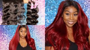 Black girls hairstyles straight hairstyles sew in weave hairstyles brazilian weave hairstyles gorgeous hairstyles top hairstyles layered 60 showiest bob haircuts for black women. Tutorial How To Dye Your Black Bundles Red Feat Alipearl Hair Da Vinci Color Youtube